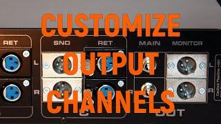 Summing Mixer OUT - Customize Outputs - Select Connector type TRS DSUB XLR - connect analog mixer
