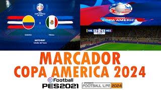 NEW SCOREBOARD COPA AMERICA 2024 PES 2021 & FOOTBALL LIFE 24 / SIDER #footballlife2024 #copaamerica