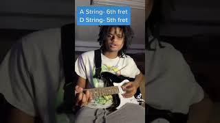 Juice Wrld - “In My Head” Easy Guitar Tutorial  #trending #shorts #fyp