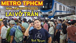 METRO SỐ 1 LẠI VỠ TRẬN ĐÀNH BỎ CUỘC - ÁO DÀI ĐẠI NÁO CHỢ BẾN THÀNH NGÀY TẾT TÂY || Nick Nguyen