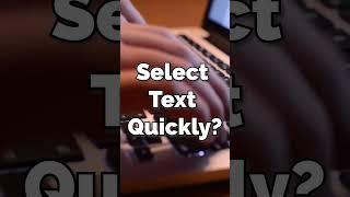 How to select text with just the keyboard