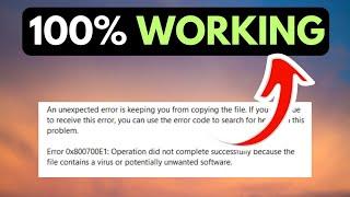 Error 0x800700e1 On Windows 11 FIXED