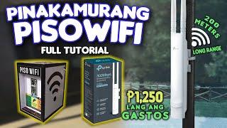 PAANO GUMAWA NG PINAKAMURANG PISOWIFI | DIY FULL TUTORIAL | TPLINK EAP-110