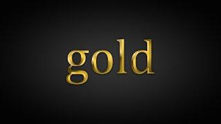 CorelDraw - How To Make a Gold Text Effect in Corel Draw