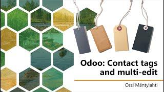 Odoo - Edit contacts list view to show tags and mass edit