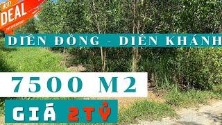 (Đã Bán)Bán Đất Xã Diên Đồng, Diên Khánh, Đất Trồng Cây Hàng Năm  Diện Tích 7500m2 , Giá 2 tỷ