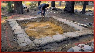 Man Builds Survival STONE SHELTER in the Forest | Start to Finish by @thinkwilderness