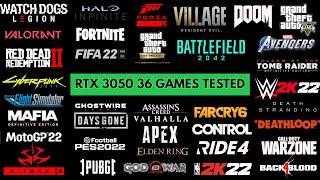 RTX 3050 Gaming Test | Tested 36 Latest and Popular Games on RTX 3050 Laptop 2022