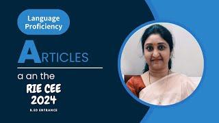 #09 Articles A, An, The | Language Proficiency | RIE CEE - 2024 | #deepikawisdom