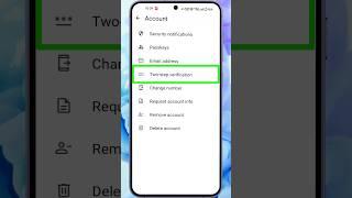 Whatsapp Two Step Verification #shorts | How To Enable Whatsapp Two-step Verification