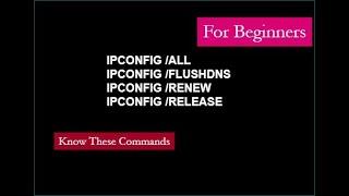 IPCONFIG | all | flushdns | release | renew | Networking Command | Hindi | Urdu