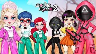 If Disney Princess Was in SQUID GAME 2! Paper Game| DIY Paper Dolls & Crafts