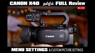 HOW to set CP settings in CANON XA40 video CAMERAS | MUST watch and Share