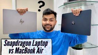 Macbook Air M3 vs Hp OmniBook X Comparison - Snapdrgon Windows Laptop vs MacBook Complete Guide!