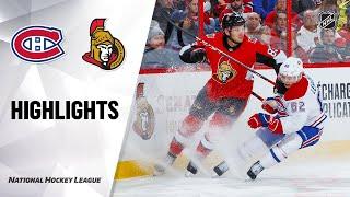 NHL Highlights | Canadiens @ Senators 2/22/20