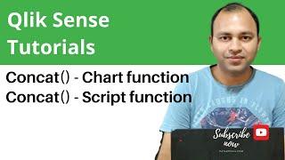 Qlik Sense Tutorial | Qlik Sense Script and Chart Function - Concat () Function to join Strings