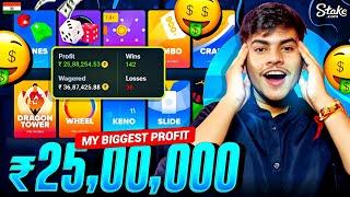 This Is My Biggest Profit In Stake | Stake All In Challenge  | Stake Strategy | Stake Low Balance