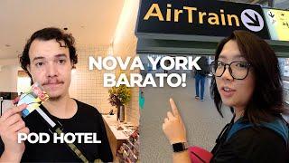 How to get to and stay cheaply in New York | AirTrain + Subway and Pod Times Square Hotel