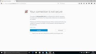 how to fix certificate error in any browser