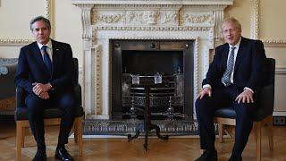 Boris Johnson meets US Secretary of State Antony Blinken at Downing Street