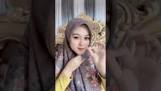 Tutorial Hijab Segi Empat Motif Premium Simple #hijabstyle #hijab #shorts #tutorialhijab