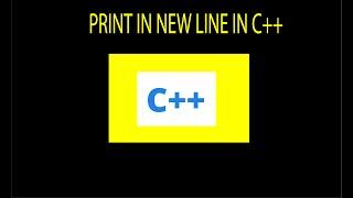 How to insert a new line in C++  : C++ Tutorial