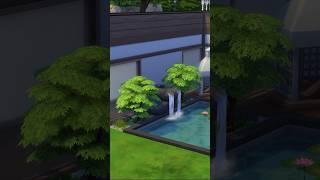 Modern Japanese Garden in the Sims 4 #game #sims4 #thesims4 #sims4build #sims #shorts #japan