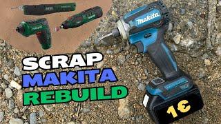 1 EUR Makita RestoMOD with Parkside 4V tools. Testing Rotary tool, Soldering iron and screwdriver