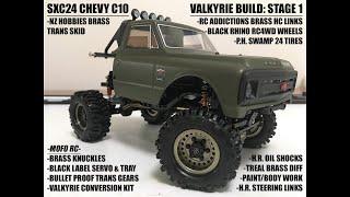 SCX24 C10 BUILD: STAGE 1 - PAINT/BODY/KIT, KNUCKLES, SERVO, HC LINKS, PH SWAMPS, BLACK RHINO RIMS