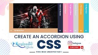 Build A Image Accordion Animation with Hover Effects Using HTML and CSS