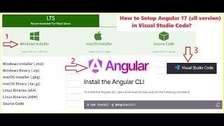 How to Setup or Install Angular 17 on Windows |  Angular 17 Project Setup Guide | Visual Studio Code