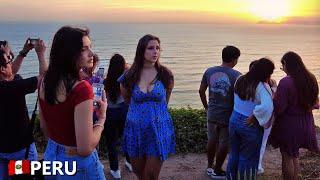 Lima Peru Walking Tour - Miraflores | Parque del Amor | Larcomar Mall | Nightlife 2024 