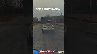 this stick shift is just treacherous on the track the nitrous stick shift mustang #stickshift