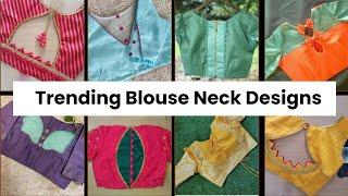 Latest & Trending Blouse designs | Silk Blouse Back Neck Designs | Stylish blouse design 2025