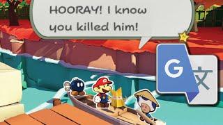 Bobby and Olivia are hilarious with Google Translate [Paper Mario: The Origami King mod]