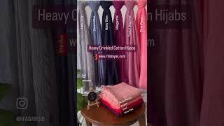 Heavy Crinkled Cotton Hijabs | #hijab #heavycrinkledhijab #cottonhijab #hijabstyle #hijabers #hijabi