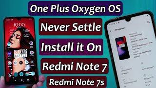 Install One Plus Oxygen OS On Redmi Note 7 Note 7s