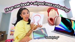 UNBOX WITH ME! Huge Macbook Pro + Airpod Max Haul! *satisfying*