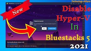 Hyper-V Error  problem in Bluestacks 5 | BlueStacks is Unable to Use When Hyper V Enable Fix |2021