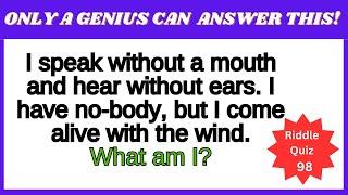 Are You A Genius? 10 Tricky Riddles To Test Your IQ! Quiz 98