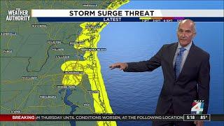 Tornado Watch through 10 pm, Storm Surge, Rain and Wind to come