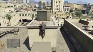 Grand Theft Auto V - Casing The Jewel: Rooftop Vent Vantage Point Photo Lester Chat, Skyline View
