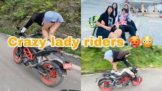 SHE IS CRAZYYY || PUMDIKOT POKHARA || Meeting lady riders@srizaaroxx @manjuchapai @riderbinita1685