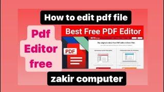 PDF Editor | How to edit a PDF file | Best FREE PDF Editor | Edit pdf free