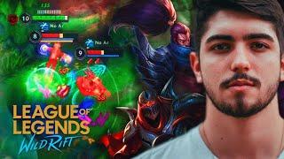 LOL NO CELULAR? ZED E YASUO DO JUKERA NO WILD RIFT 