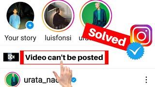 Instagram Reels Video Can't Be Posted Problem | How To Fix Video Can't Be Posted Instagram