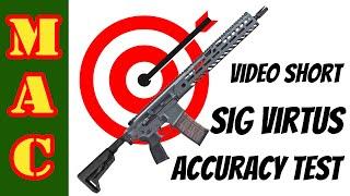 Sig Virtus Accuracy Test - Video Short
