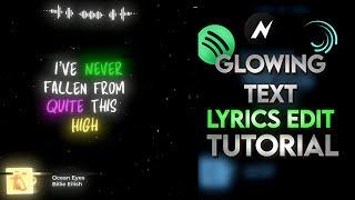 TikTok Trending Glow lyrics edit with rain drops , Glitch and Snow- Tutorial