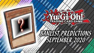 My Yu Gi Oh! Banlist Predictions! September 2020!