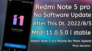 Redmi Note 5 pro No More Software Update | Redmi Note 5 pro me software update nhi ara hai | MIUI 12